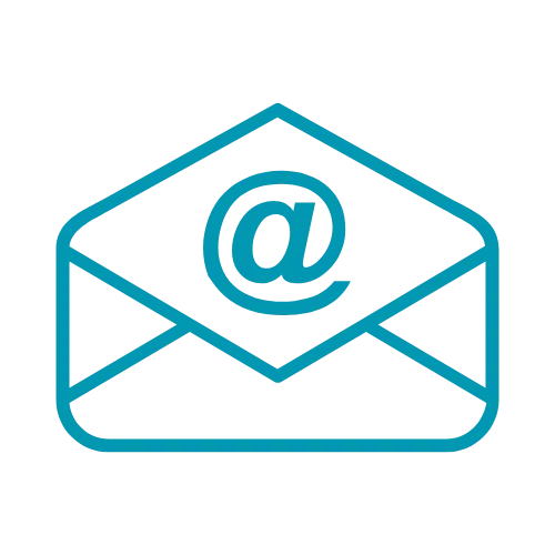 icono de un sobre que representa el envío de un correo electrónico a infinitix group para solicitar informes de sus servicios y productos.