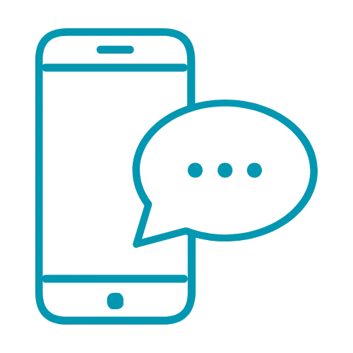 icono de un teléfono que representa una llamada a infinitix group para solicitar informes de sus servicios y productos.